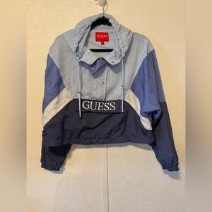 GUESS pullover Windbreaker periwinkle tones size Med